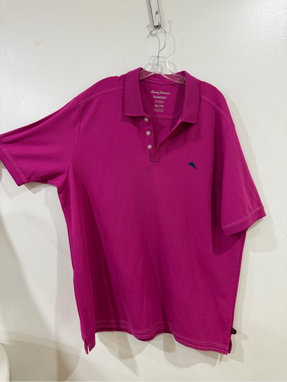 Tommy Bahama Men's Fuchsia Short-Sleeve Polo